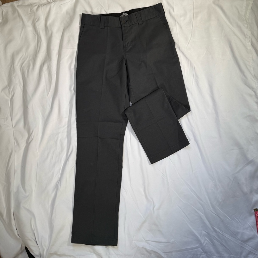Men's (worn on a woman) Grey Chino  Casual Skateboarding Pants